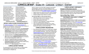 CURRICULUM MAP – Grades 3-5 - Los Angeles Unified School