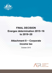 Final decision Energex distribution determination