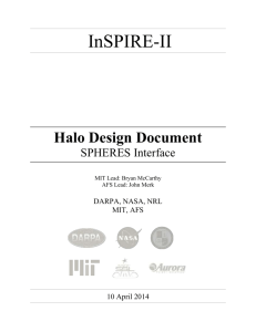Halo Design Document  - MIT Space Systems Laboratory