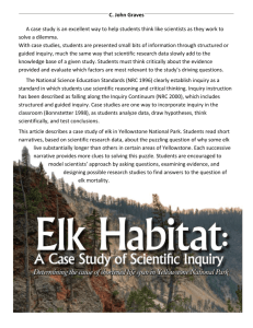 Elk Habitat Case Study
