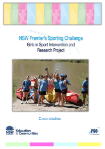 Girls In Sport - Case Studies - School Sport Unit