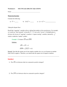 Worksheet 6