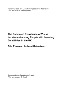 The estimated prevalence of visual impairment among