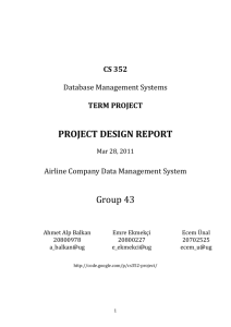 CS 352 Design Report - cs352