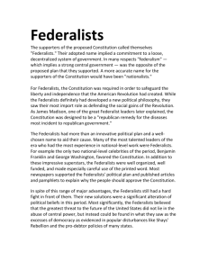 Federalists - Warren County Schools