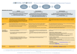 Victorian local government Aboriginal employment framework (Word