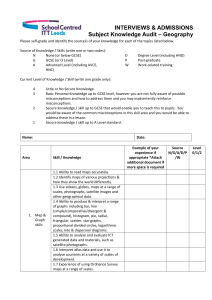 INTERVIEWS & ADMISSIONS Subject