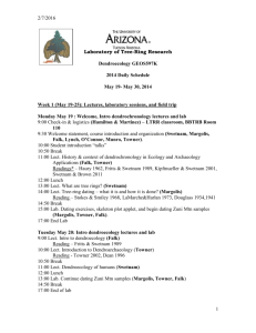 Dendroecology_schedule_5_28_14 - Laboratory of Tree