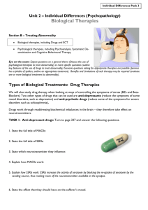 Types of Biological Treatments: Drug Therapies