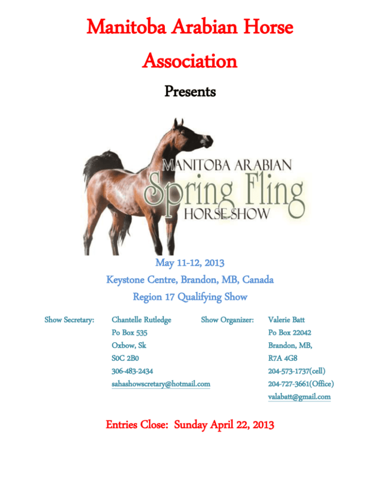 Manitoba Arabian Horse Association