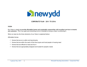 corporate plan - 2011 t0 2016