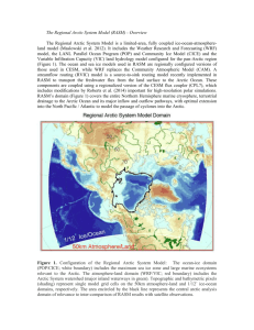 The Regional Arctic System Model (RASM)