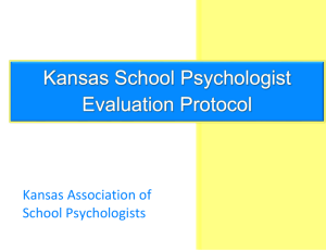Kansas School Psychologist Evaluation Protocol (KSPEP)