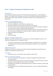 F3913 - Complex Summing and Validations for EBA