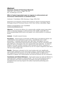 Abstract – Americal Journal of Veterinary Research