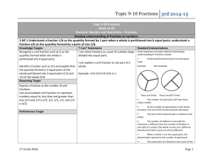 Topic 9-10 Fractions