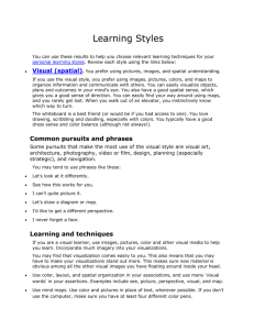 Break down of learning styles