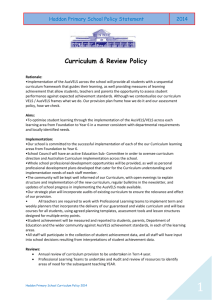 Curriculum Policy - Haddon Primary School