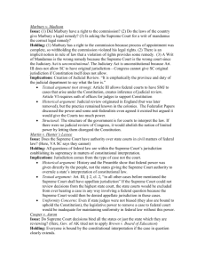 Constitutional Law Case List- Colby- Spring 2014 Outline