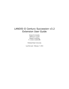 LANDIS-II Century Succession v2.0