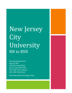 RN to BSN Program Locations - New Jersey City University