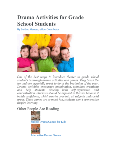Drama Activities for Grade School Students
