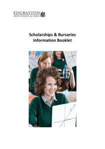 scholarships & bursaries booklet