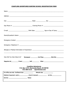 registration and waiver form