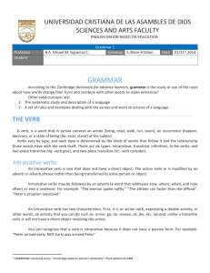 Grammar1-VERBS,SUBJECT,DO AND ID (82326)