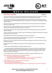 MEDIA RELEASE (May) More Horror in
