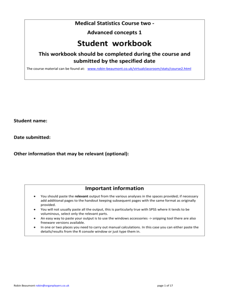 coursework guidelines booklet