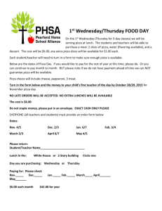 PHSA Food Day Order Form