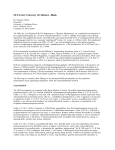 OCR Letter UC Davis - Interwork Institute DSPS Solutions