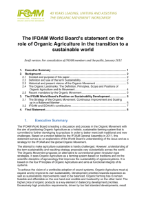 The IFOAM World Board`s explanatory statement