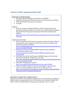 Lecture 3: Other response analysis tools