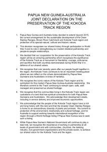 Papua New Guinea-Australia Joint Declaration on the Preservation
