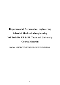 Aircraft System & Instrumentation
