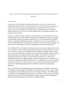 Overview of the Demographic Adjustment under Global Revenue