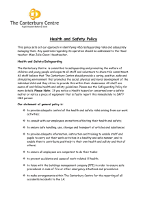 Health and Safety Policy