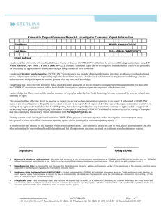 Criminal Background Check Form - University of Texas Health
