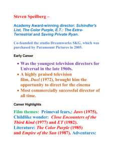 Steven Speilberg – Academy Award-winning director: Schindler`s