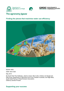 Agronomy Jigsaw project - Department of Agriculture and Food