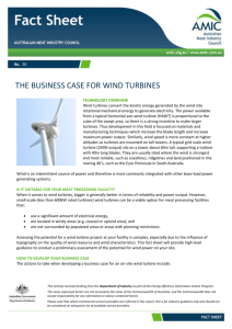 The Business Case for Wind Turbines