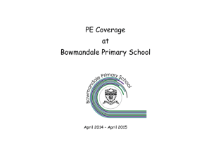 Sports Premium 2014-2015 - Bowmandale Primary School
