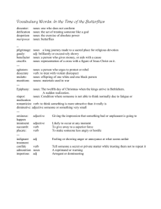 Vocabulary Words / Microsoft Word document