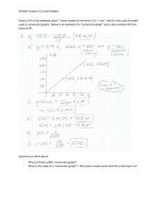 IB Math Studies 4.2 Linear Models MS 4_2 Notes