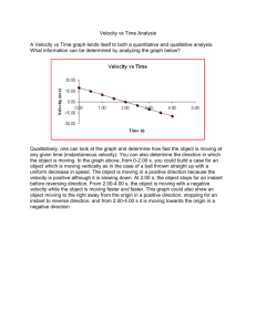 Velocity vs Time Analysis Problems