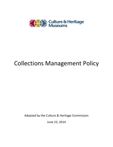 Collections Management Policy