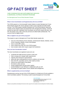 GP FACT SHEET CARE COORDINATION AND SUPPLEMENTARY