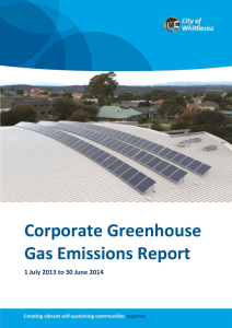 Corporate Greenhouse Gas Emissions Report